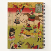 Triptych Print zeigt Circus bei Yasukuni Jinja Notizblock (Rückseite)