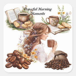 Triptych Quadratischer Aufkleber