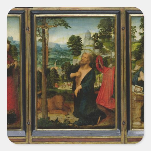 Triptych Quadratischer Aufkleber (Vorderseite)