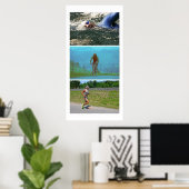 Triptych Triathlon - Malerei Poster (Heimbüro)