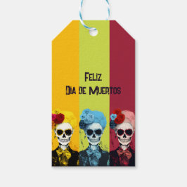 Triptych von Dia de Muertos Calavera Catrina Geschenkanhänger