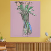 Triptych Wall Art ImperfectBlumen noch immer Blühe Leinwanddruck (Insitu (Wohnzimmer))