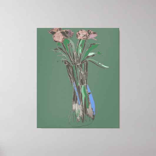 Triptych Wall Art ImperfectBlumen noch immer Blühe Leinwanddruck (Vorderseite)