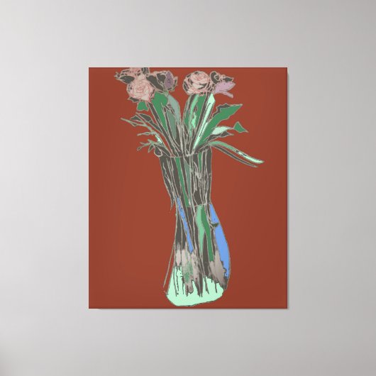 Triptych Wall Art ImperfectBlumen noch immer Blühe Leinwanddruck (Vorderseite)