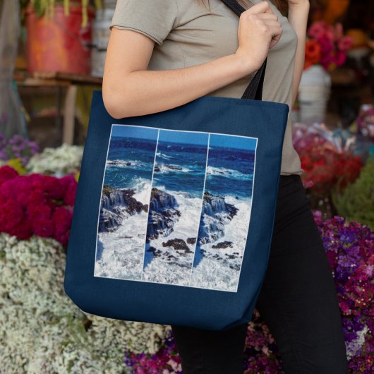 Triptychon der Abstürze auf den Felsen auf der Tas Tasche