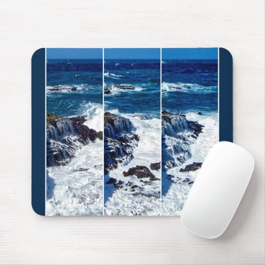 Triptychon der abstürzenden Wellen auf der Mäuse-P Mousepad (Mit Mouse)
