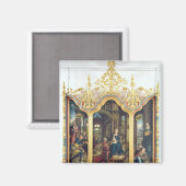 Triptychon der Bewunderung des Säugling Christus Magnet (Vorderseite/Rückseite)