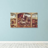 Triptychon der Temptation von St. Anthony Leinwanddruck (Insitu (Holzboden))
