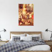 Triptychon der Temptation von St. Anthony Leinwanddruck (Insitu (Schlafzimmer))