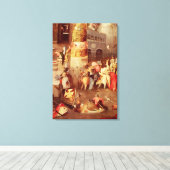 Triptychon der Temptation von St. Anthony Leinwanddruck (Insitu (Holzboden))