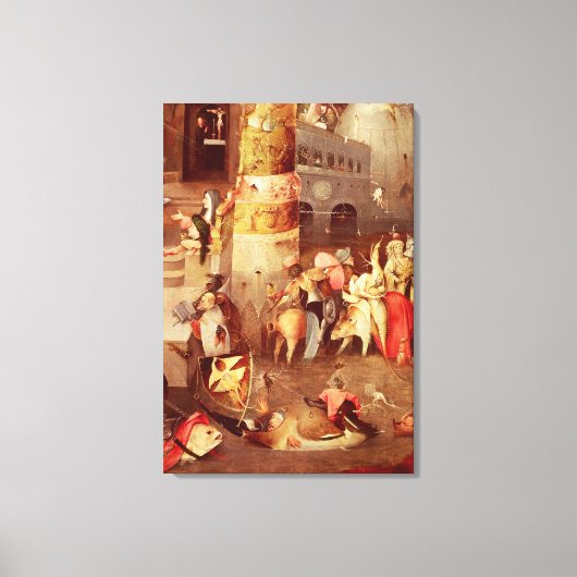 Triptychon der Temptation von St. Anthony Leinwanddruck (Vorderseite)