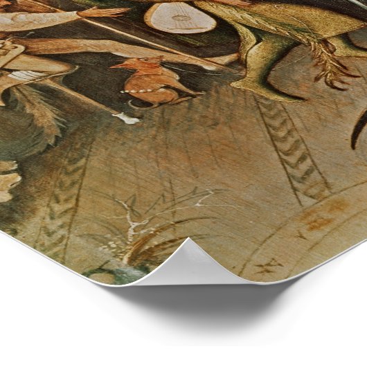 Triptychon der Temptation von St. Anthony Poster (Ecke)