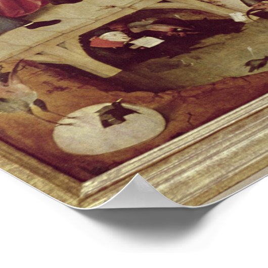 Triptychon der Temptation von St. Anthony Poster (Ecke)