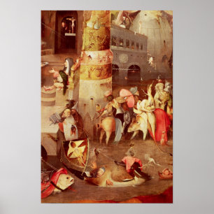 Triptychon der Temptation von St. Anthony Poster