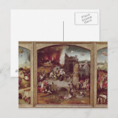 Triptychon der Temptation von St. Anthony Postkarte (Vorne/Hinten)