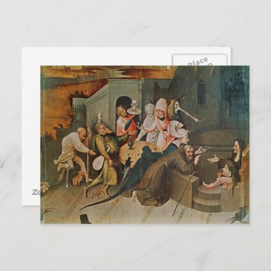 Triptychon der Temptation von St. Anthony Postkarte (Vorne/Hinten)