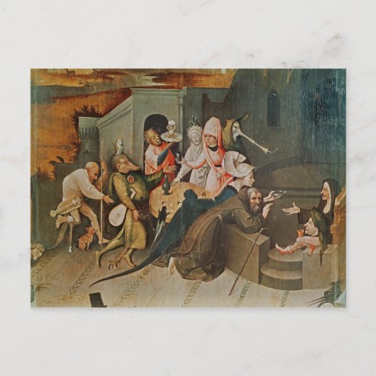 Triptychon der Temptation von St. Anthony Postkarte (Vorderseite)