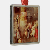Triptychon der Versuchung von St Anthony Silbernes Ornament (Rechts)