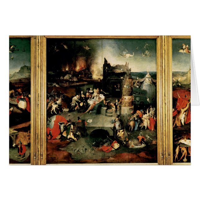 Triptychon: Die Versuchung von St Anthony (Vorderseite (Horizontal))