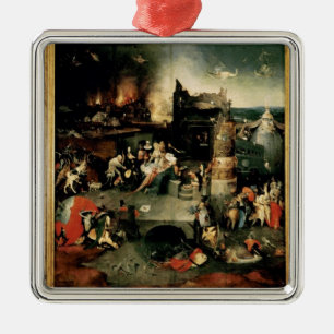 Triptychon: Die Versuchung von St Anthony Ornament Aus Metall