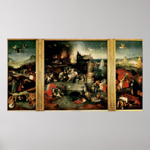 Triptychon: Die Versuchung von St Anthony Poster