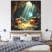 Triptychon Leinwanddruck (Insitu (Schlafzimmer))