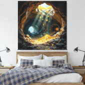 Triptychon Leinwanddruck (Insitu (Schlafzimmer))