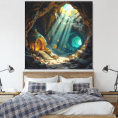 Triptychon Leinwanddruck (Insitu (Schlafzimmer))