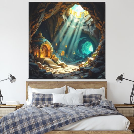 Triptychon Leinwanddruck (Insitu (Schlafzimmer))