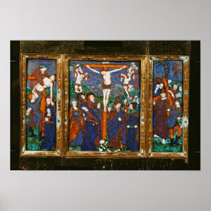 Triptychon mit der Crucifixion, Limousin Poster