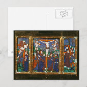 Triptychon mit der Crucifixion, Limousin Postkarte (Vorne/Hinten)