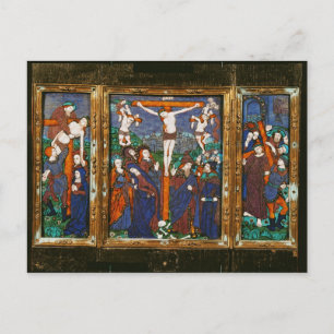 Triptychon mit der Crucifixion, Limousin Postkarte