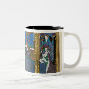 Triptychon von Louis XII und Anne de Bretagne Zweifarbige Tasse
