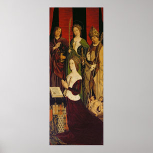 Triptychon von Mosese und von brennenden Bush Poster