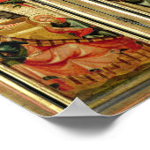 Triptychon zur Darstellung der Kreuzigung Christi Poster (Ecke)