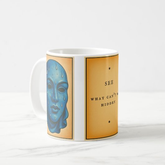 Triptysche Maske Kaffeetasse (Vorderseite Links)