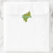 Tripura Runder Aufkleber (Tasche)