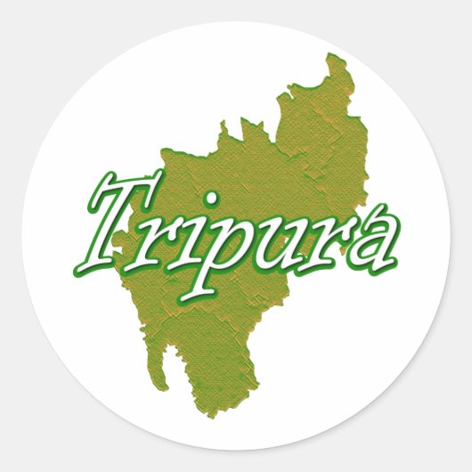 Tripura Runder Aufkleber (Vorderseite)