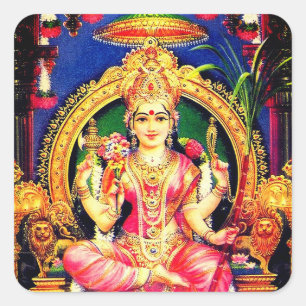 Tripura Sundari (Lalita) Quadratischer Aufkleber