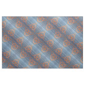 Triquetra Abstrakt | Blue Gold Celtic Trinity Knot Stoff (Fat Quarter (45,7 x 55,9 cm))