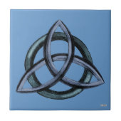 Triquetra (blau) fliese (Vorderseite)