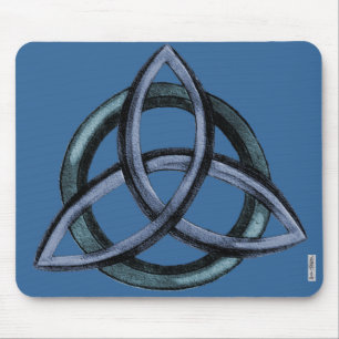 Triquetra (blau) mousepad