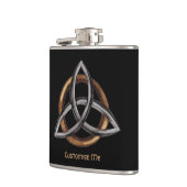 Triquetra (braun/silber) flachmann (Links)