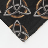 Triquetra (braun/silber) fleecedecke (Ecke)