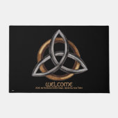 Triquetra (braun/silber) fußmatte (Vorderseite)