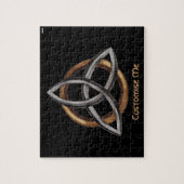 Triquetra (braun/silber) puzzle (Vertikal)