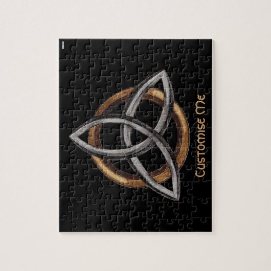 Triquetra (braun/silber) puzzle (Vertikal)