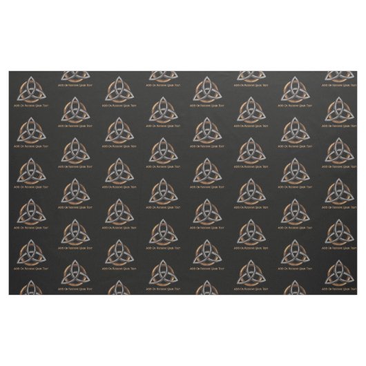 Triquetra (braun/silber) stoff (Fat Quarter (45,7 x 55,9 cm))