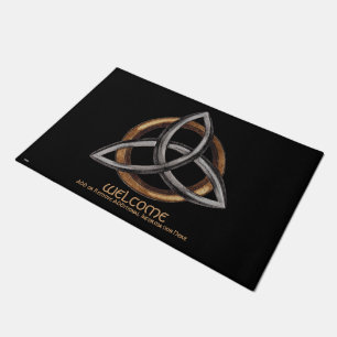 Triquetra (Brown/Silber) Fußmatte