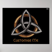 Triquetra (Brown/Silver) Poster (Vorne)